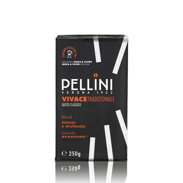 Pellini Vivace Tradizionale Gusto Classico 10 kpl x 250g jauhettu mokkakahvi